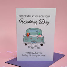 Load image into Gallery viewer, Personalised Wedding Card - 'Just Married'