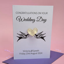 Load image into Gallery viewer, Personalised Wedding Card - Love Birds