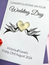 Load image into Gallery viewer, Personalised Wedding Card - Love Birds