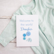 Load image into Gallery viewer, Personalised New Baby Card