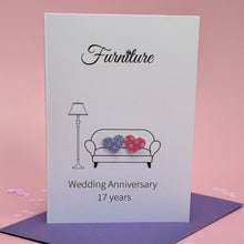 Load image into Gallery viewer, Furniture Anniversary Card - 17th Anniversary