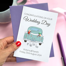 Load image into Gallery viewer, Personalised Wedding Card - 'Just Married'