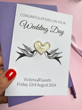 Load image into Gallery viewer, Personalised Wedding Card - Love Birds