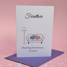Load image into Gallery viewer, Furniture Anniversary Card - 29th Anniversary