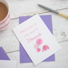 Load image into Gallery viewer, Personalised New Baby Card