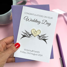 Load image into Gallery viewer, Personalised Wedding Card - Love Birds