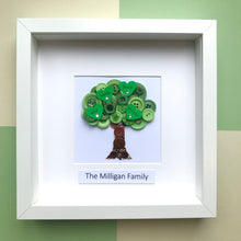 Load image into Gallery viewer, Personalised Family Tree Button Art
