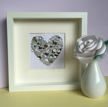 Load image into Gallery viewer, Silver Wedding 25th Anniversary Personalised Gift. Original button artwork.