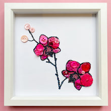 Load image into Gallery viewer, Pink Orchid Button Art