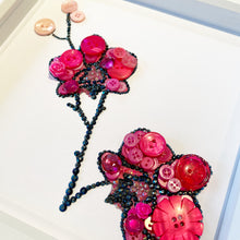 Load image into Gallery viewer, Pink Orchid Button Art