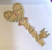 Load image into Gallery viewer, Housewarming button art key framed picture.