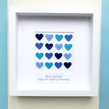 Load image into Gallery viewer, 45th Wedding Anniversary Sapphire Hearts - Sapphire