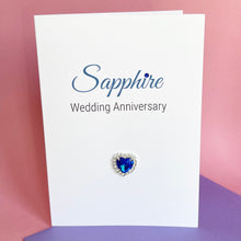 Load image into Gallery viewer, Sapphire Anniversary Card - 45th Anniversary