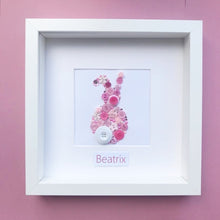 Load image into Gallery viewer, Gorgeous bunny button art - perfect nursery decor