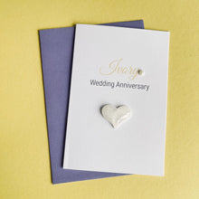 Load image into Gallery viewer, Ivory Anniversary Card - 14th Anniversary