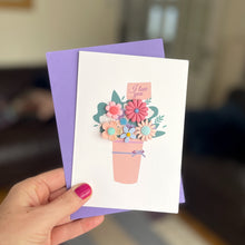 Load image into Gallery viewer, Love You Flowers | Valentine's Day Card
