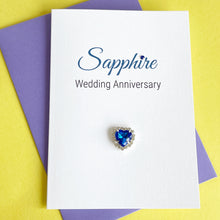 Load image into Gallery viewer, Sapphire Anniversary Card - 45th Anniversary