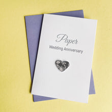 Load image into Gallery viewer, Paper Wedding Anniversary Card - 1st Anniversary