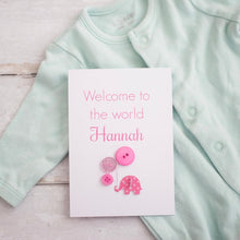 Load image into Gallery viewer, Personalised New Baby Card