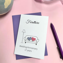 Load image into Gallery viewer, Furniture Anniversary Card - 17th Anniversary