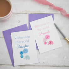 Load image into Gallery viewer, Personalised New Baby Card