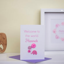 Load image into Gallery viewer, Personalised New Baby Card