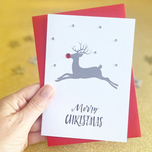 Reindeer christmas card