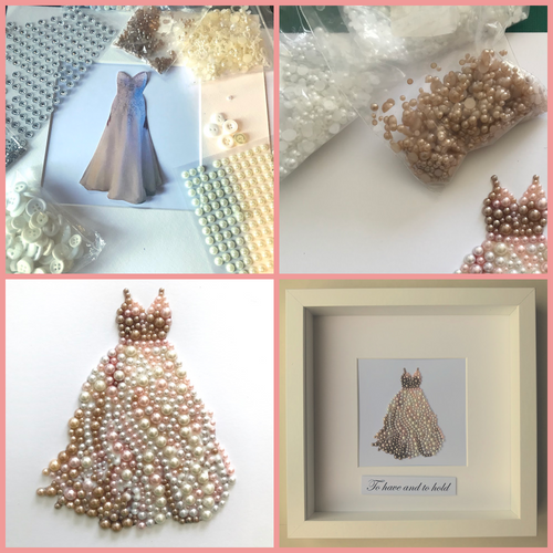 Custom wedding gown artwork