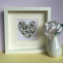 Load image into Gallery viewer, Silver Wedding 25th Anniversary Personalised Gift. Original button artwork. 