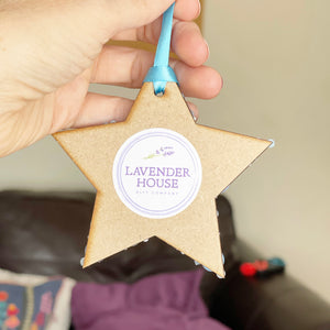 Personalised star ornament