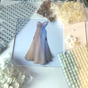 Custom wedding gown artwork