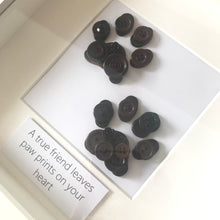 Load image into Gallery viewer, Personalised paw prints button art