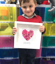 Load image into Gallery viewer, Button art heart. Personalised thank you teacher present.