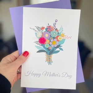Mother's Day Card - Bouquet of flowers