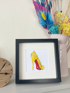 Louboutin Inspired Red Soled Shoe Wall Art