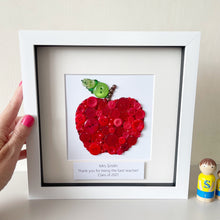 Load image into Gallery viewer, Personalised Teacher Thank You Gift - Apple For The Teacher Button Art