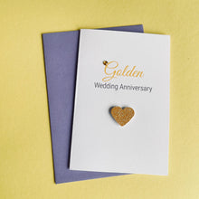 Load image into Gallery viewer, Golden Wedding Anniversary Card - 50th Anniversary