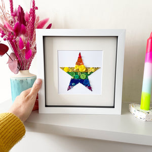 Personalised Teacher Thank You Gift - Star Button Art