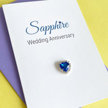 Load image into Gallery viewer, Sapphire Anniversary Card - 45th Anniversary