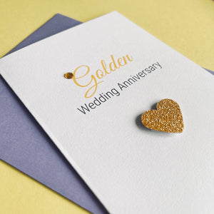 Golden Wedding Anniversary Card - 50th Anniversary
