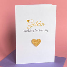 Load image into Gallery viewer, Golden Wedding Anniversary Card - 50th Anniversary