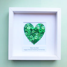 Load image into Gallery viewer, 55th Wedding Anniversary Personalised Gift - Emerald