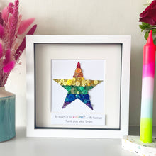 Load image into Gallery viewer, Personalised Teacher Thank You Gift - Star Button Art
