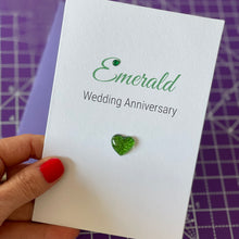 Load image into Gallery viewer, Emerald Wedding Anniversary Card - 55th Anniversary