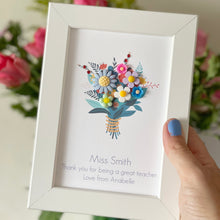 Load image into Gallery viewer, Framed Teacher Thank You Bouquet