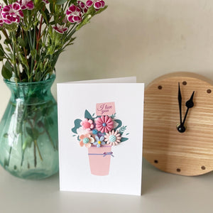 Love You Flowers | Valentine's Day Card