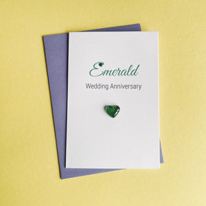 Emerald Wedding Anniversary Card - 55th Anniversary